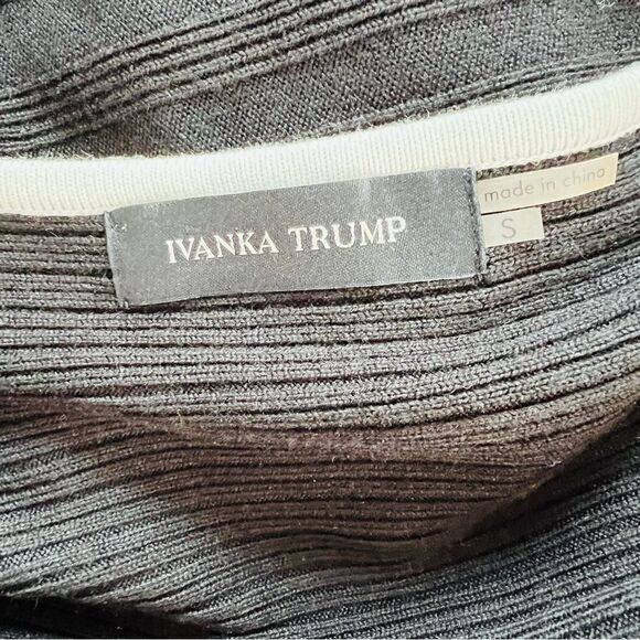 IVANKA TRUMP Ribbed Knit Fit and Flare dress - Picture 8 of 9